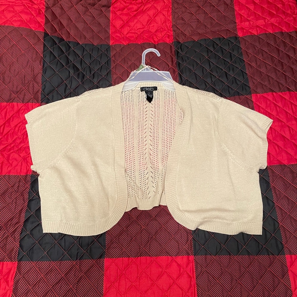 Deb Beige Knitted Shrug